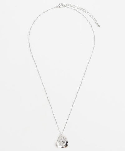 Moon Plate Pendant Necklace