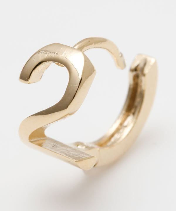 Number Hoop Earring (1pc)