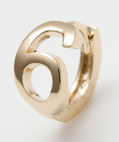 Number Hoop Earring (1pc)