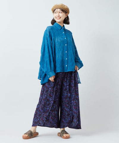 Paisley Border Pants by AMINA - Ametsuchi