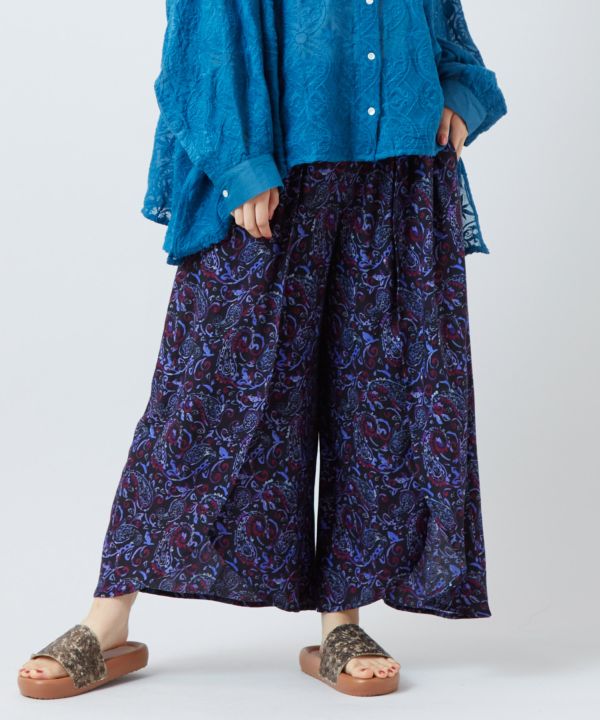 Paisley Border Pants by AMINA - Ametsuchi