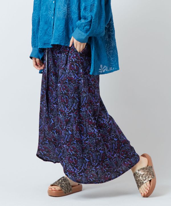 Paisley Border Pants by AMINA - Ametsuchi