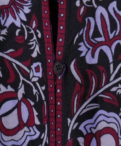 Paisley Border Cardigan by AMINA - Ametsuchi