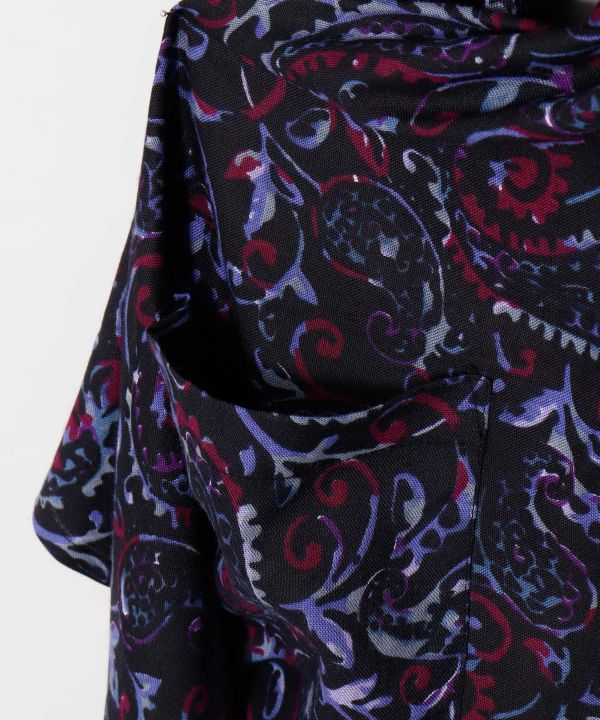 Paisley Border Cardigan by AMINA - Ametsuchi