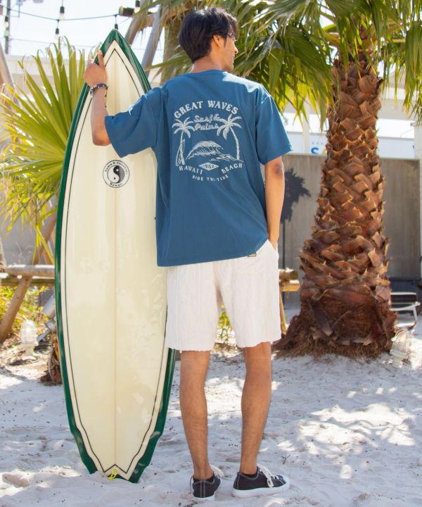 Embroidered UV Protection T-Shirt by Kahiko - Ametsuchi