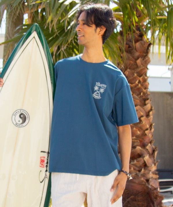 Embroidered UV Protection T-Shirt by Kahiko - Ametsuchi