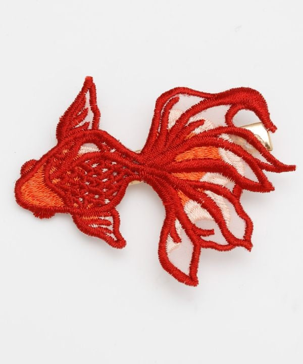 Japanese Embroidered Hair Clip by Kaya - Ametsuchi