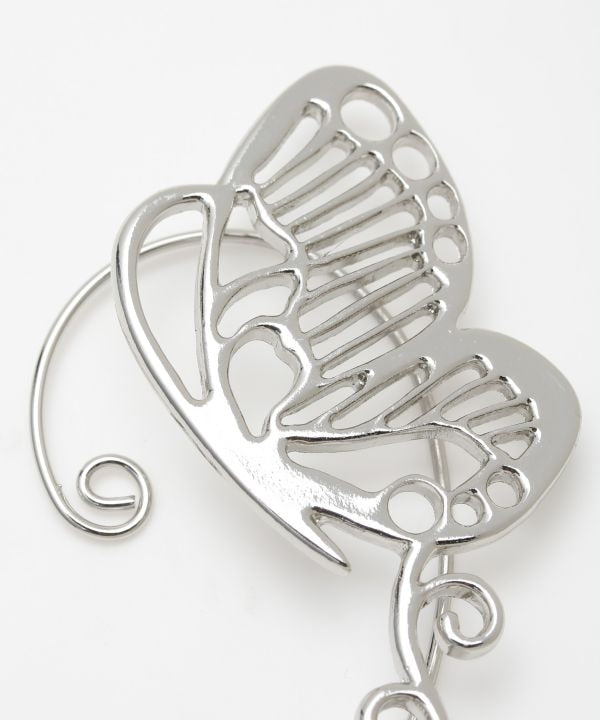 Butterfly Motif Ear Hook (1pc) by Kaya - Ametsuchi