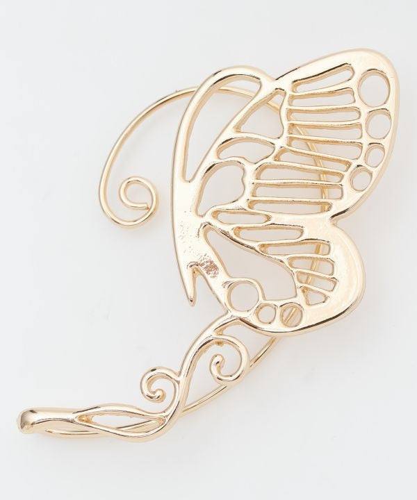 Butterfly Motif Ear Hook (1pc) by Kaya - Ametsuchi