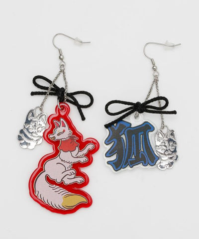 KAYA x NAKAMURA KYOKO - Pop Animal Acrylic Earrings by Kaya - Ametsuchi