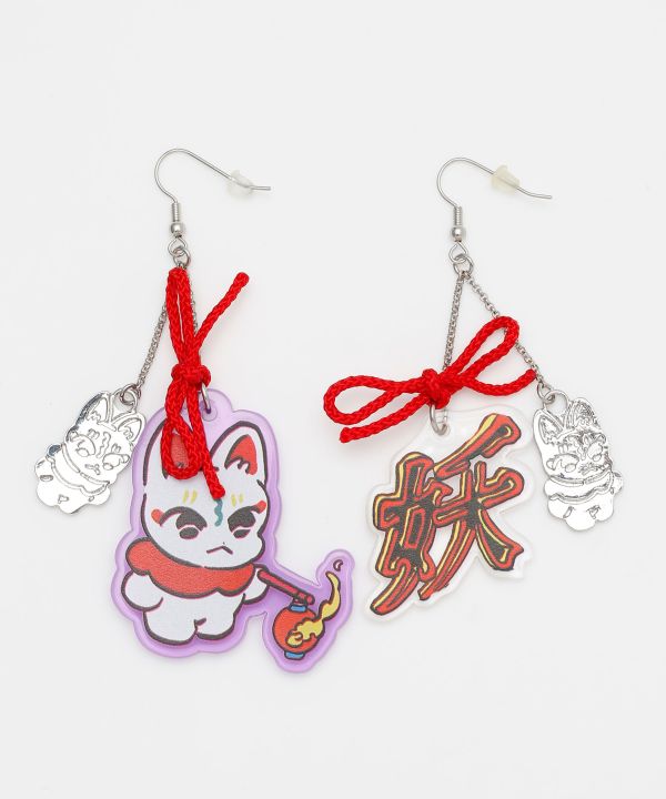KAYA x NAKAMURA KYOKO - Pop Animal Acrylic Earrings by Kaya - Ametsuchi