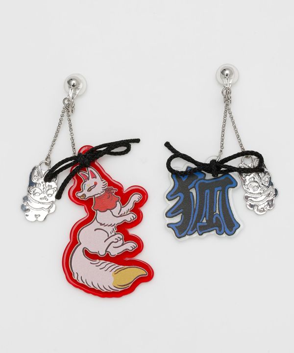KAYA x NAKAMURA KYOKO - Pop Animal Statement Clip Earrings by Kaya - Ametsuchi