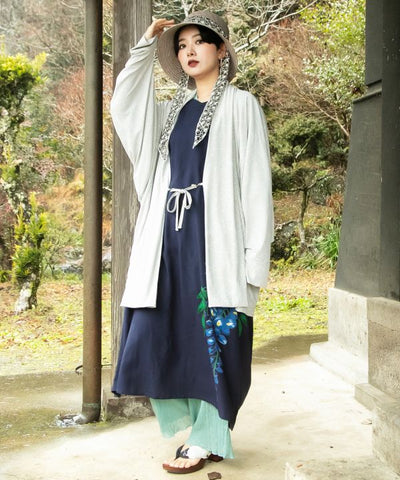 HIOOI - Floral UV Protection Haori by Kaya - Ametsuchi