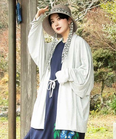 HIOOI - Floral UV Protection Haori by Kaya - Ametsuchi