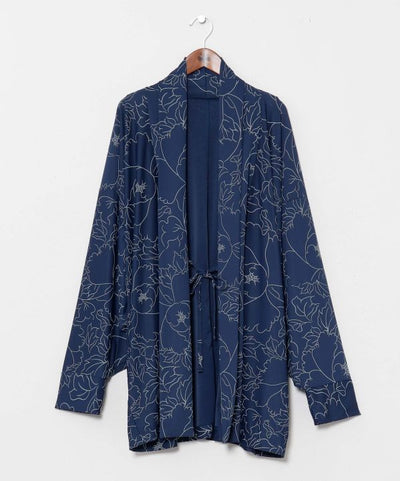 HIOOI - Floral UV Protection Haori by Kaya - Ametsuchi