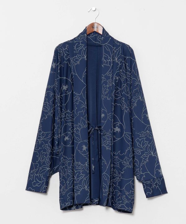 HIOOI - Floral UV Protection Haori by Kaya - Ametsuchi