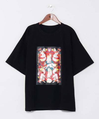 来福 Glitter Print Unisex Top by Kaya - Ametsuchi