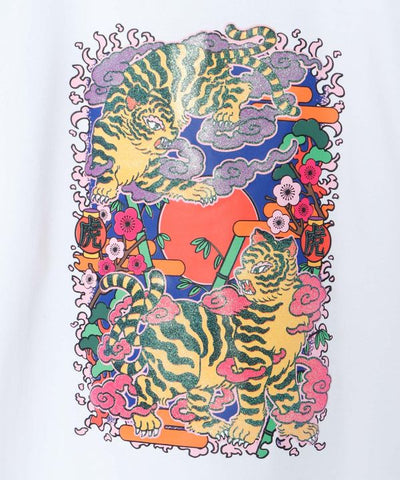 来福 Glitter Print Unisex Top by Kaya - Ametsuchi