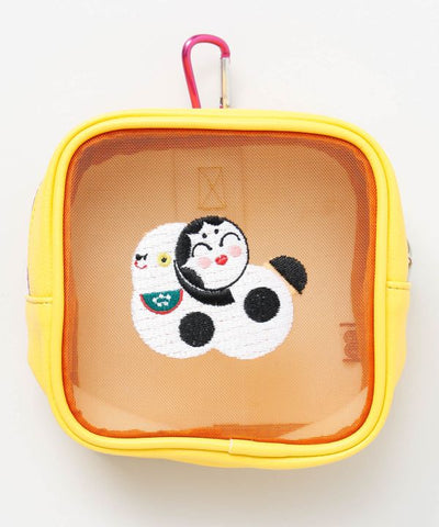 Japanese Mesh Embroidered Pouch by Kaya - Ametsuchi