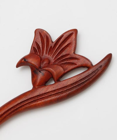 Wooden Floral Kanzashi Hair Stick by Kaya - Ametsuchi