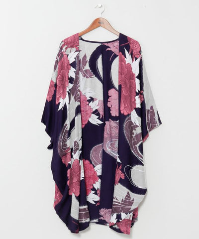 Peony Water Furisode Haori by Kaya - Ametsuchi