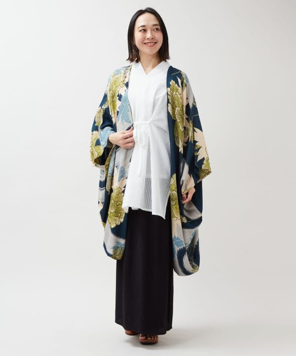 Peony Water Furisode Haori by Kaya - Ametsuchi