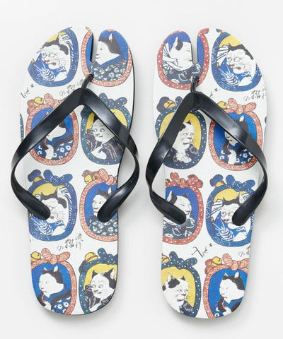 Ukiyoe Tabi Flipflops 24-25cm by Kaya - Ametsuchi