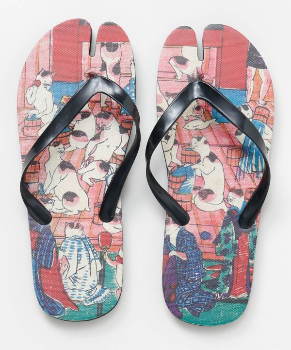 Ukiyoe Tabi Flipflops 24-25cm by Kaya - Ametsuchi
