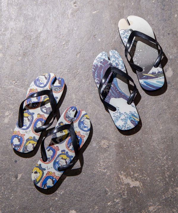 Ukiyoe Tabi Flipflops 26-28cm by Kaya - Ametsuchi