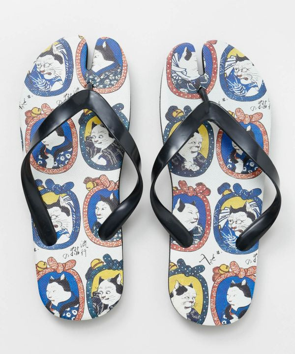 Ukiyoe Tabi Flipflops 26-28cm by Kaya - Ametsuchi