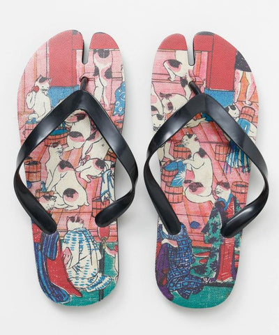 Ukiyoe Tabi Flipflops 26-28cm by Kaya - Ametsuchi