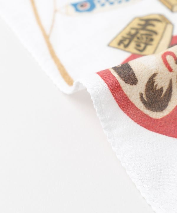 Japanese Motif Handkerchief by Kaya - Ametsuchi