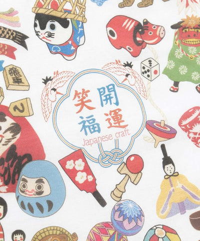 Japanese Motif Handkerchief by Kaya - Ametsuchi