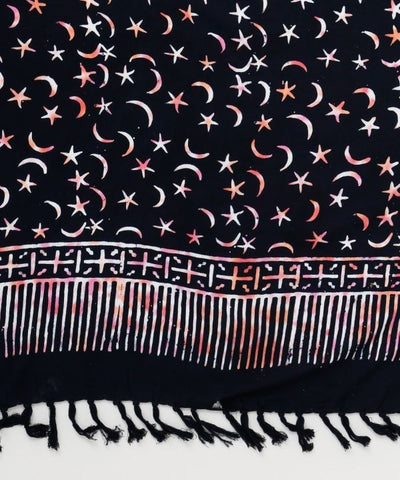 Moon Star Balinese Batik Rayon Pareo by AMINA - Ametsuchi