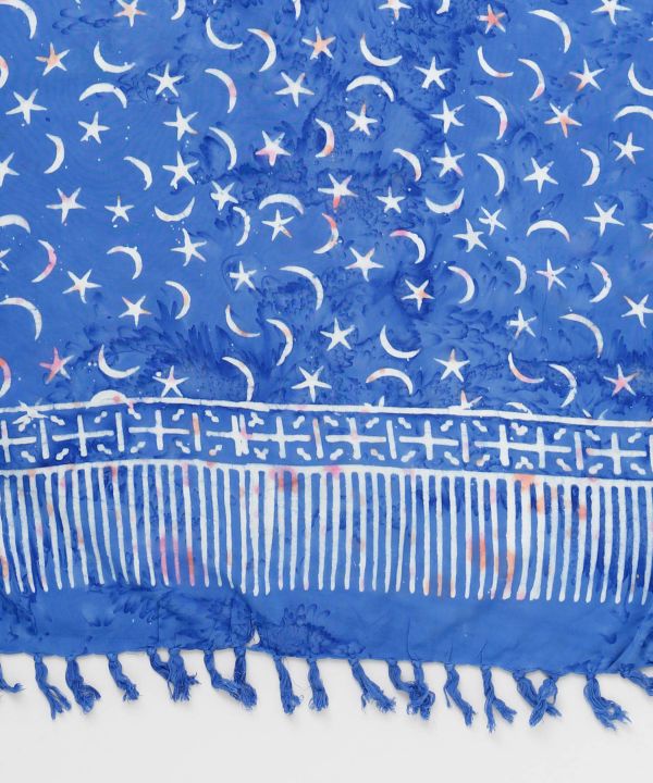 Moon Star Balinese Batik Rayon Pareo by AMINA - Ametsuchi