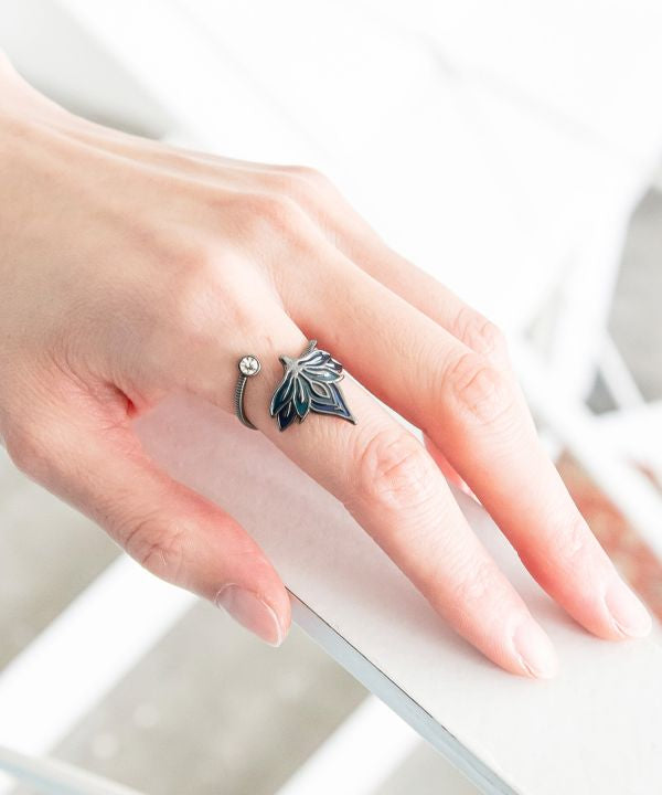 Amina x VORRUK Lotus Stained Glass Ring