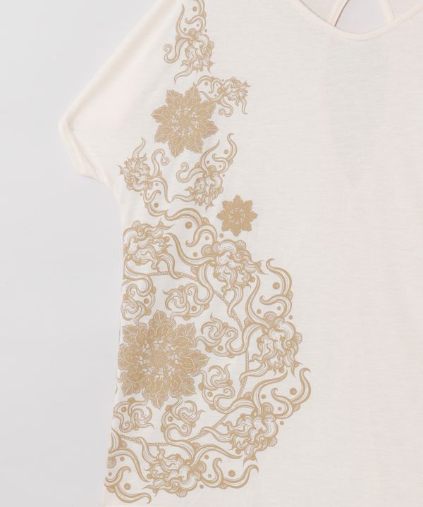 Mandala Open Back T-Shirt by AMINA - Ametsuchi