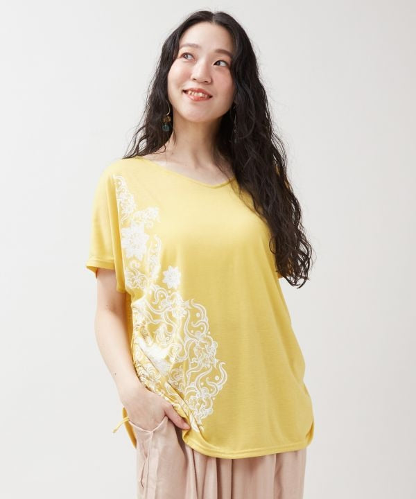 Mandala Open Back T-Shirt by AMINA - Ametsuchi
