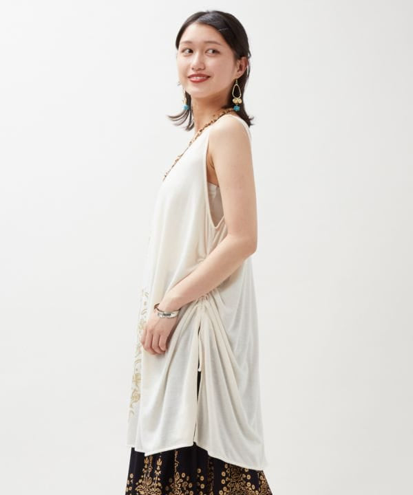 Mandala Open Back Tank by AMINA - Ametsuchi