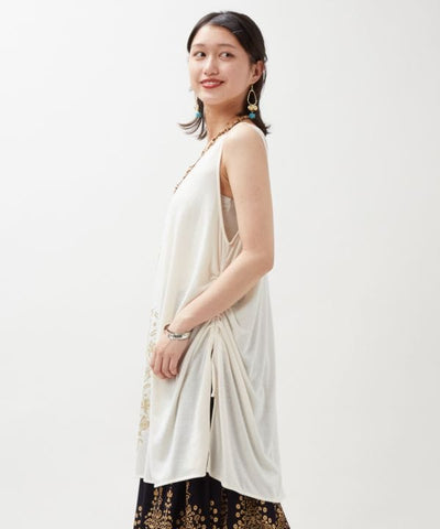 Mandala Open Back Tank by AMINA - Ametsuchi