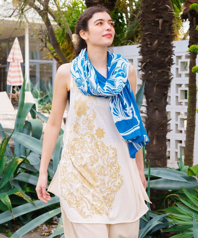 Mandala Open Back Tank by AMINA - Ametsuchi