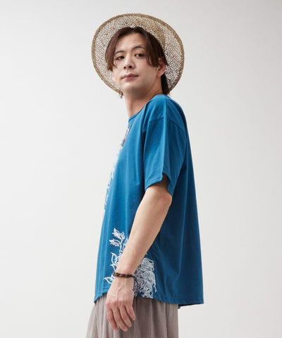 AMINA x VORRUK Asymmetrical Print T-Shirt by AMINA - Ametsuchi