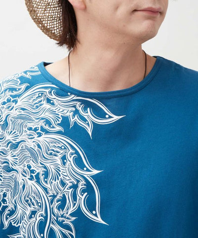 AMINA x VORRUK Asymmetrical Print T-Shirt by AMINA - Ametsuchi