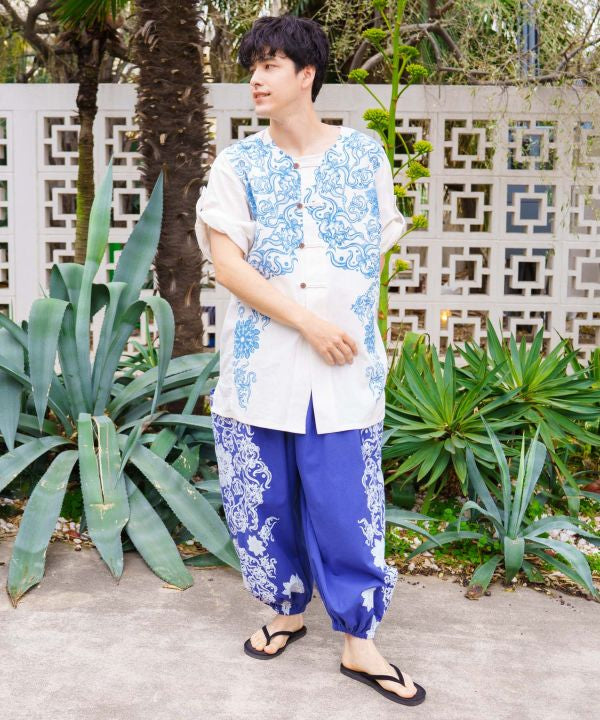 Mandala Print Men Shirt by AMINA - Ametsuchi