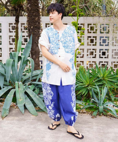 Mandala Print Men Shirt by AMINA - Ametsuchi