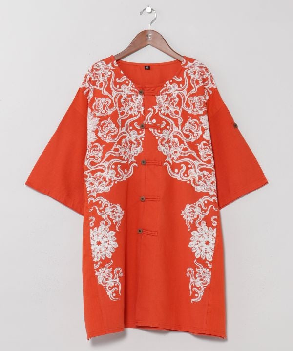 Mandala Print Men Shirt