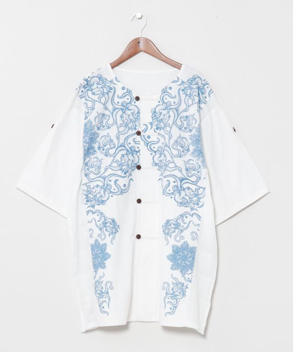 Mandala Print Men Shirt by AMINA - Ametsuchi