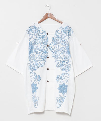 Mandala Print Men Shirt by AMINA - Ametsuchi