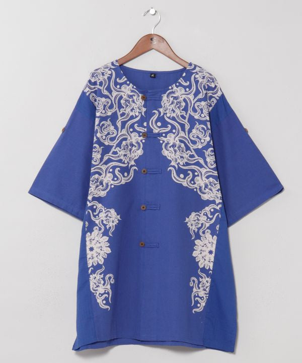 Mandala Print Men Shirt by AMINA - Ametsuchi