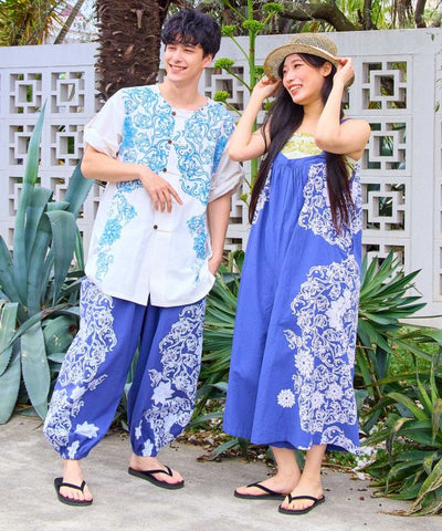 Amina x VORRUK Mandala Wide Pants by AMINA - Ametsuchi